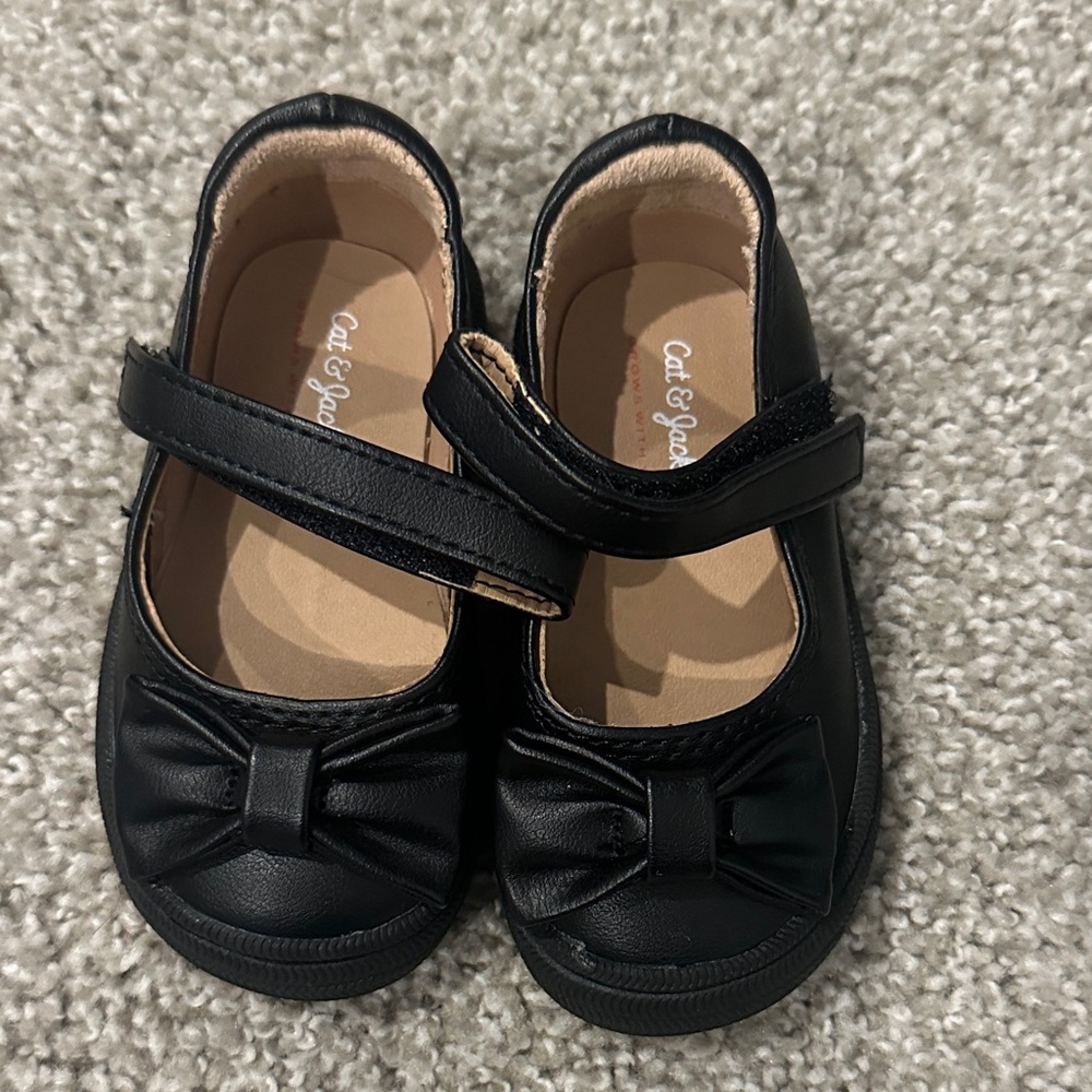 Cat & Jack Black Baby Mary Jane Shoes